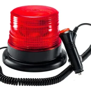 BALIZA GIRATORIA LTD-1201 ROJA P/MOVILIDAD C/IMAN 12VDC CAMSCO