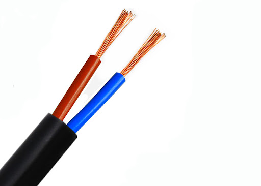CABLE BIP. ENGOMADO 2x6.0MM 0,6-1KV 90o. INDUSCABO
