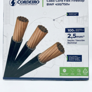 CABLE FLEX. No. 2.5MM # 12AWG 750V ROJO CORDEIRO