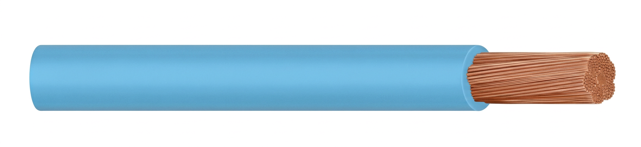CABLE SEMIFLEX. 25MM 7HILO # 4AWG 1KV CELESTE INDUSCABO BRASIL