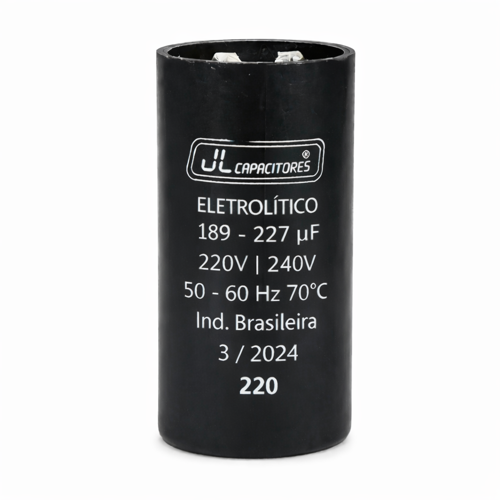 CAPACITOR ARRANQUE 189-227MF 220V/240V 50/60HZ JL