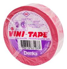 CINTA AISLANTE 20 YDS. 3/4 ROJA VINITAPE JAPONES