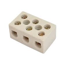 CONECTOR DE PORCELANA 3 POLO 6MM