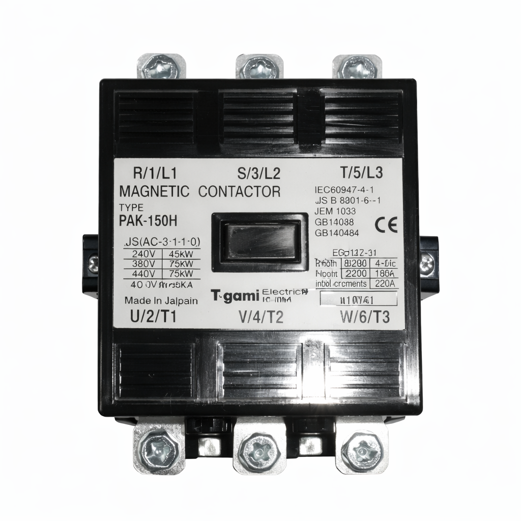 CONTACTOR PAK-150H BOB. 220V(55KW/220V-75KW/380V)TOGAMI JAPONES