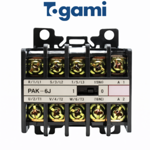 CONTACTOR PAK-6J BOB.220V(2.2KW/220V-4KW/380V )8.7A/AC3 TOGAMI JAPONES